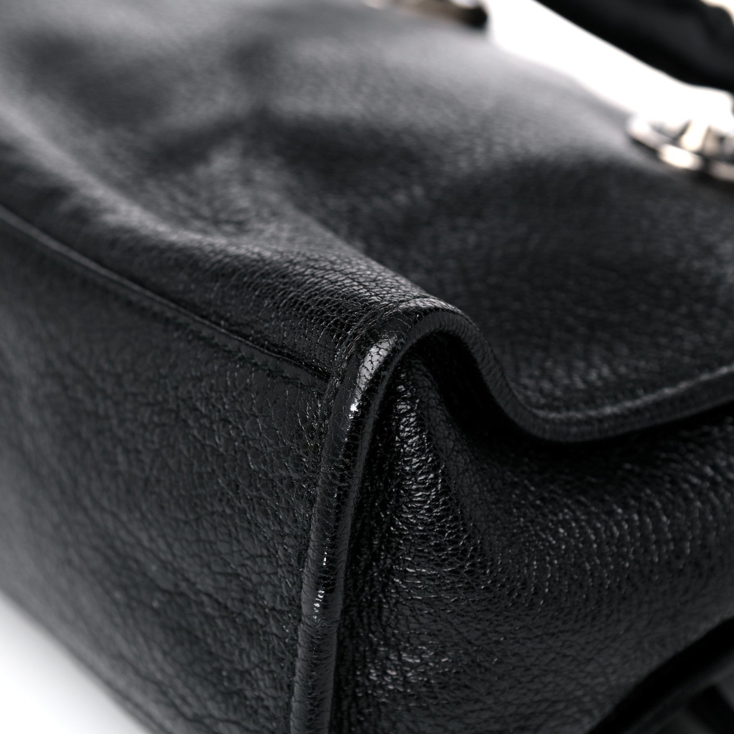 Balenciaga Chevre Silver Metallic Edge Hardware S City Black 11 of 12