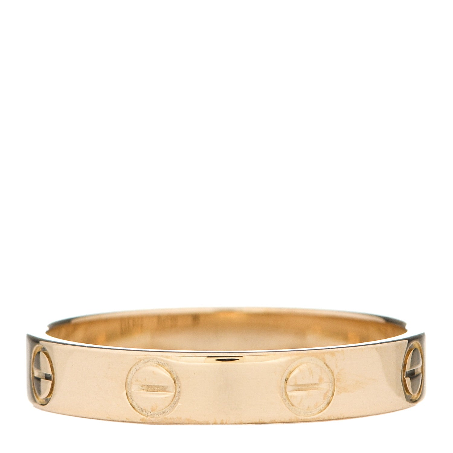 Cartier 18K Yellow Gold 3.5mm LOVE Wedding Band Ring 55 7.25 3 of 4