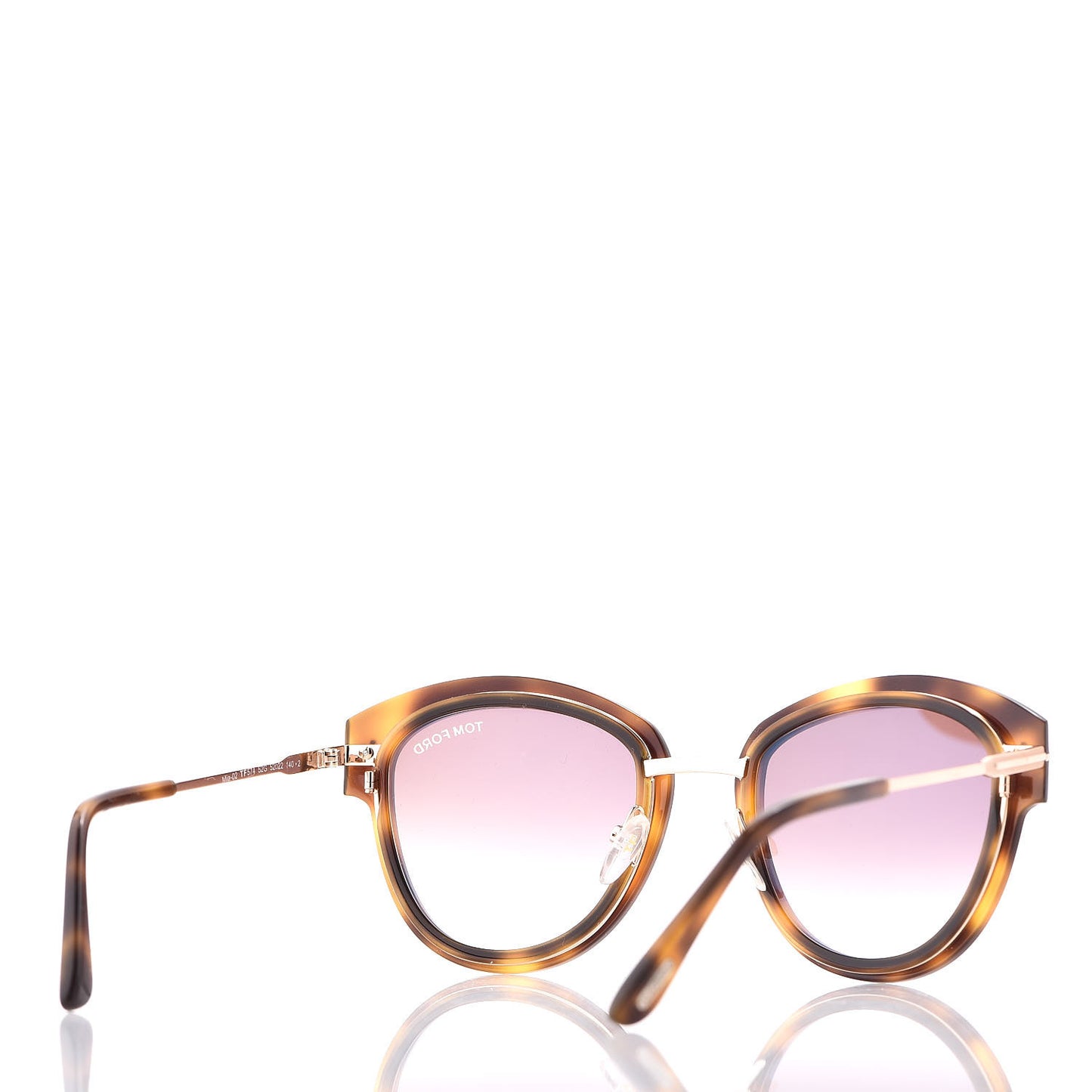Mia Soft Rounded Sunglasses TF574 Dark Havana