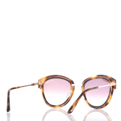 Tom Ford Mia Soft Rounded Sunglasses TF574 Dark Havana 4 of 7