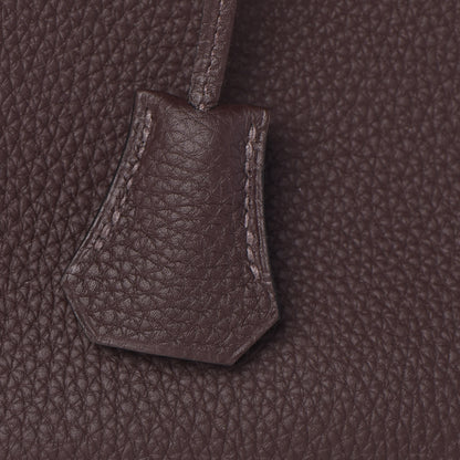 Hermes Togo Birkin 25 Chocolate 16 of 33