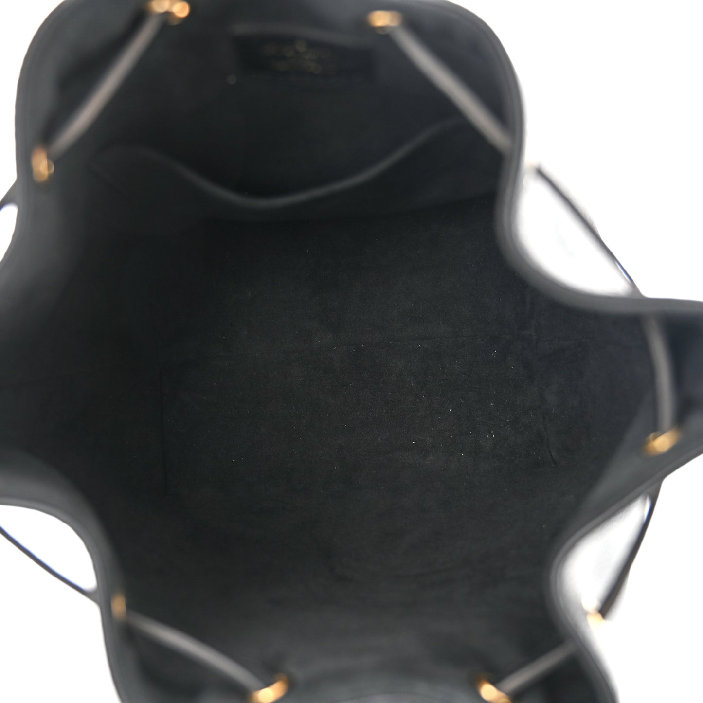 Calfskin Lockme Bucket MM Black