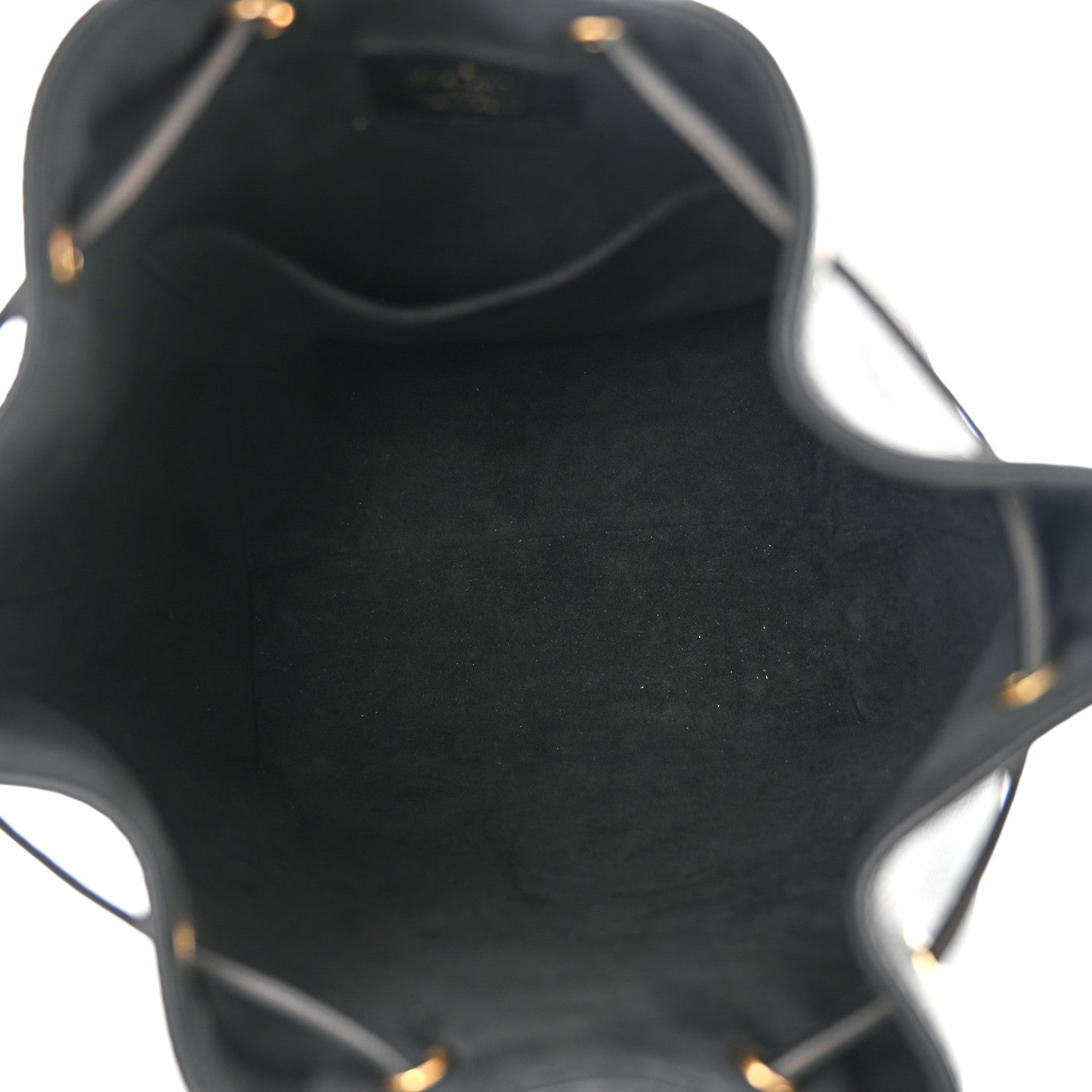 Louis Vuitton Calfskin Lockme Bucket MM Black 5 of 9