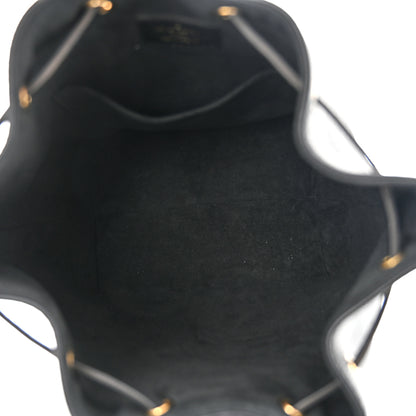 Louis Vuitton Calfskin Lockme Bucket MM Black 5 of 9