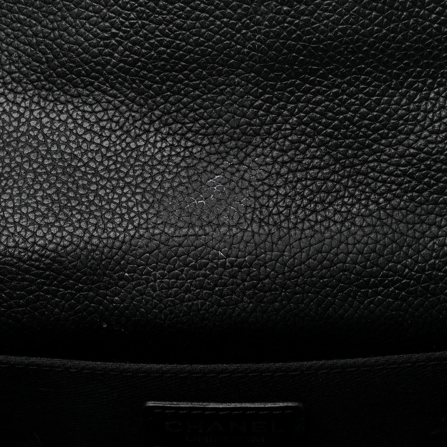Grained Calfskin Quilted 2.55 Reissue Flap Belt Bag Clutch Black