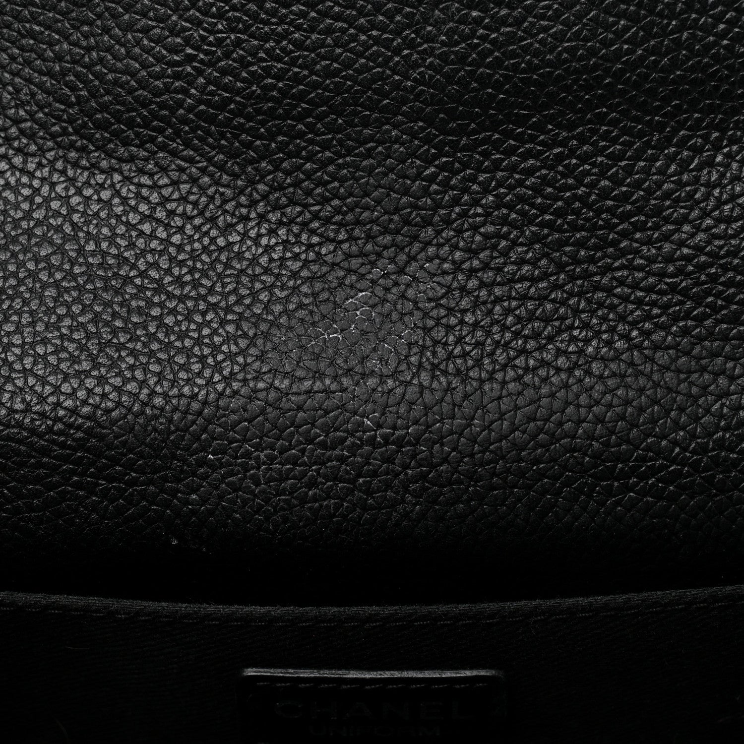 Chanel Grained Calfskin Quilted 2.55 Reissue Flap Belt Bag Clutch Black 11 of 11