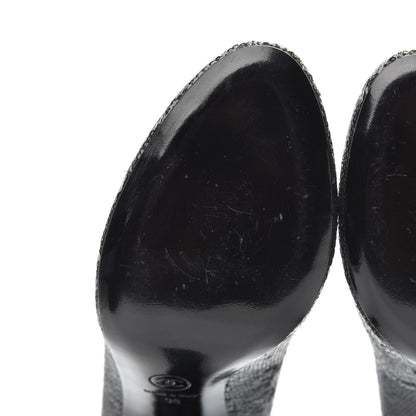 Chanel Sequin Pumps 39 Black 8 of 9