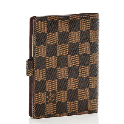 Louis Vuitton Damier Ebene Valise Small Ring Agenda Cover 3 of 6