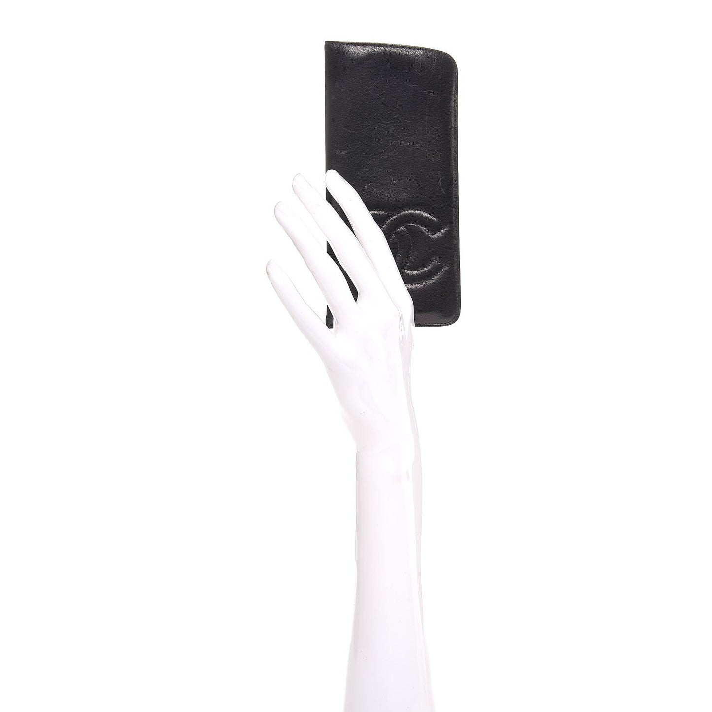 Lambskin CC Sunglasses Case Black