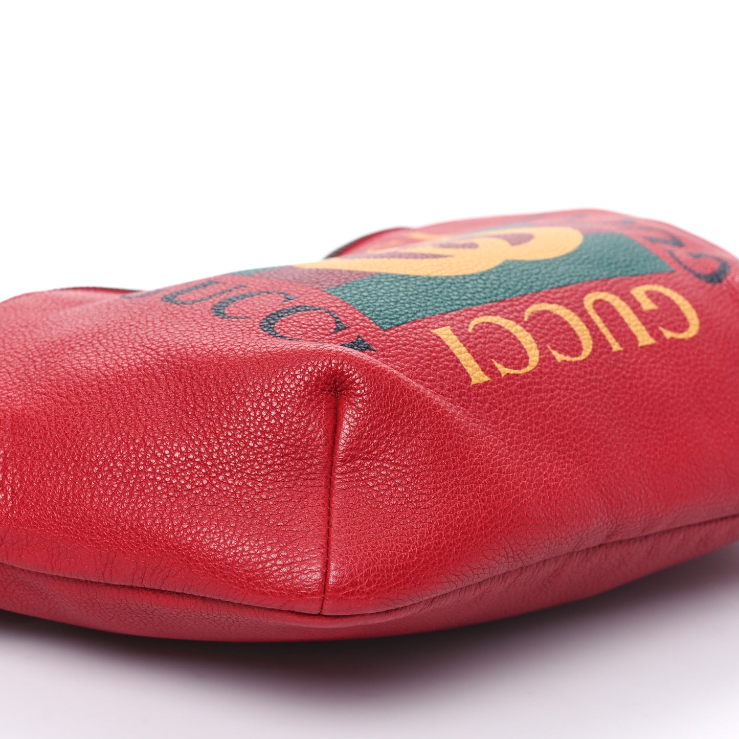 Grained Calfskin Logo Belt Bag Hibiscus Red