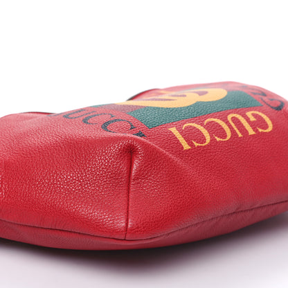 Gucci Grained Calfskin Logo Belt Bag Hibiscus Red 8 of 9