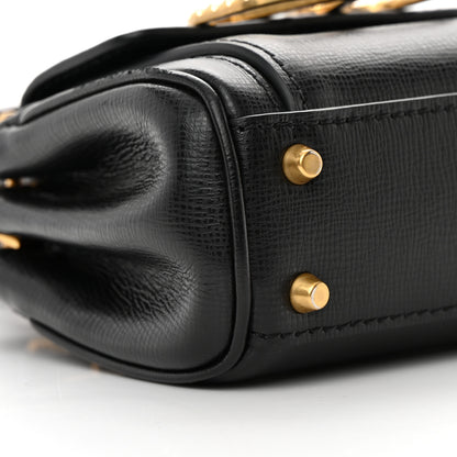 Valentino Garavani Grainy Calfskin Micro Rockstud Alcove Top-Handle Bag Black 9 of 14