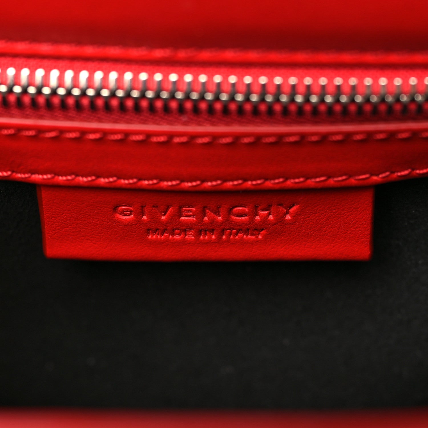 Givenchy Calfskin Mini Pandora Box Logo Strap Crossbody Bag Medium Red 5 of 9