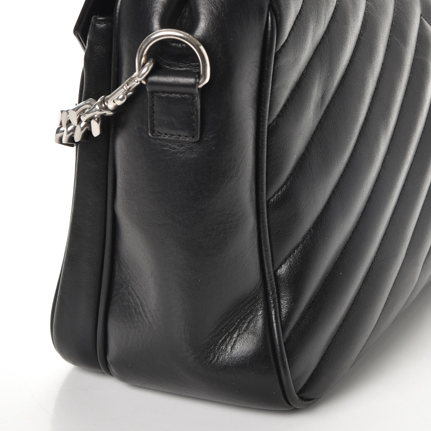 Saint Laurent Calfskin Y Quilted Monogram Loulou Shoulder Bag Black 10 of 10