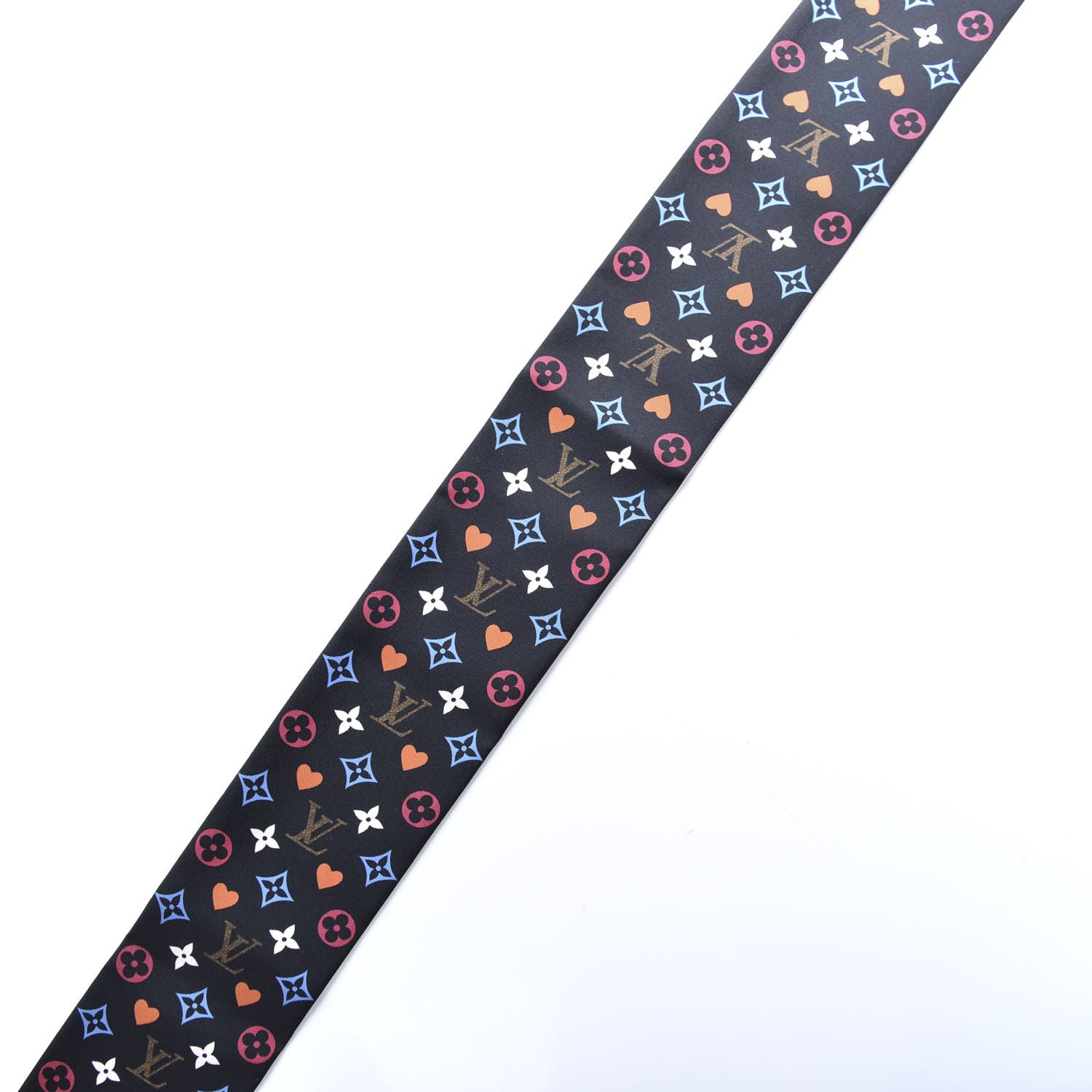 Louis Vuitton Silk Game On Bandeau Black White 3 of 4