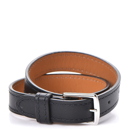 Hermes Chamonix Etriviere Double Tour Bracelet Black 1 of 7