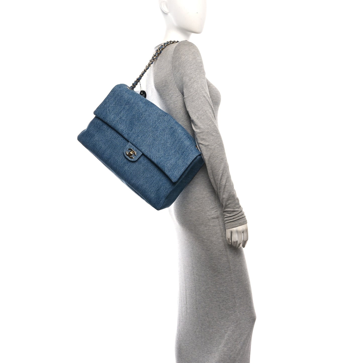 Denim Souplissimo Maxi Flap Blue