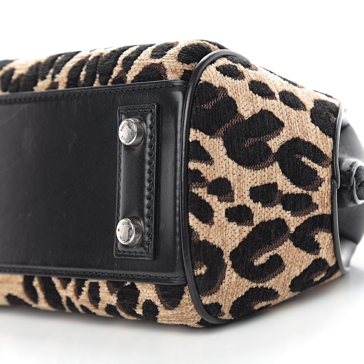 Louis Vuitton Jacquard Velvet Leopard Print Stephen Sprouse Baby Bag 7 of 9