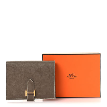 Hermes Epsom Bearn Compact Wallet Etoupe 9 of 9