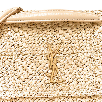 Saint Laurent Raffia Monogram Medium Jamie Natural Avorio 8 of 10