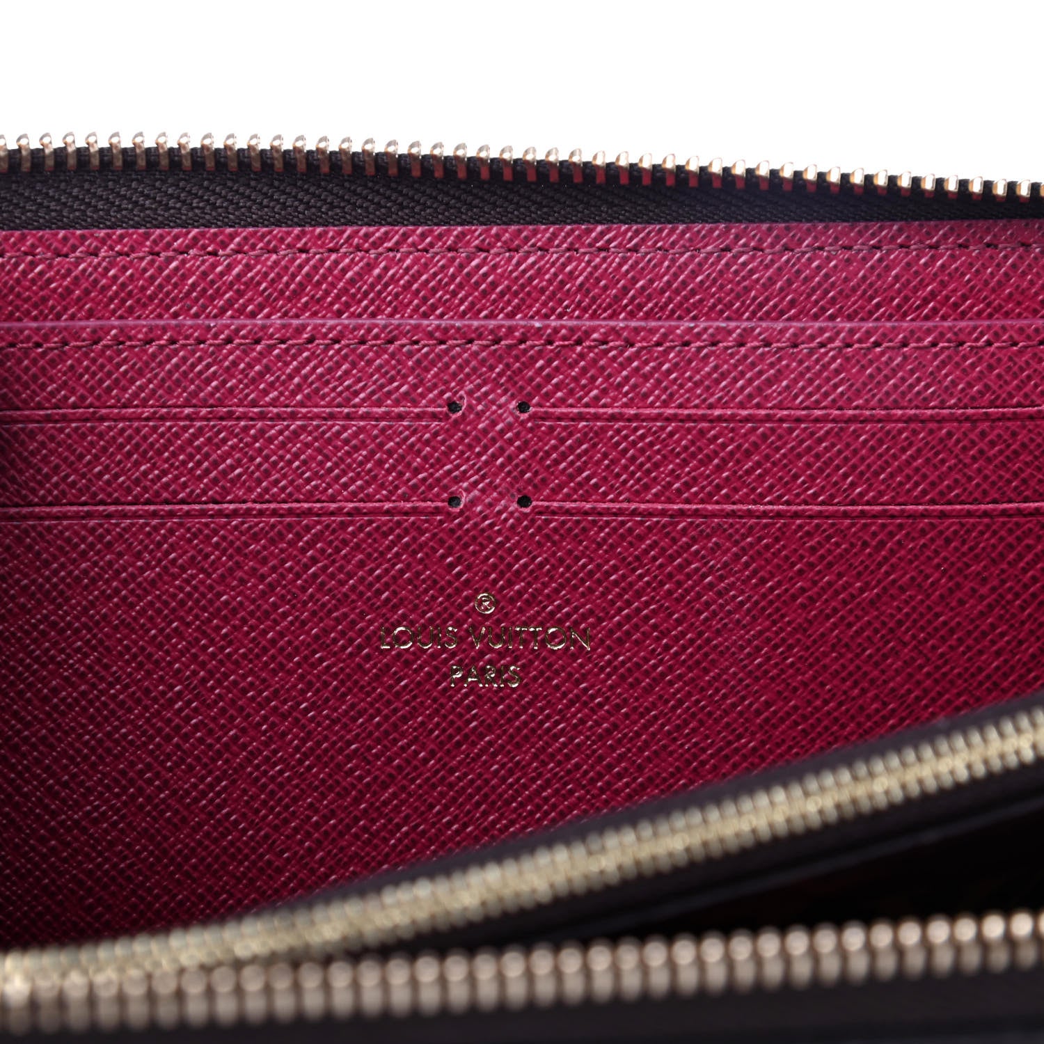 Louis Vuitton Monogram Clemence Wallet Fuchsia 6 of 7