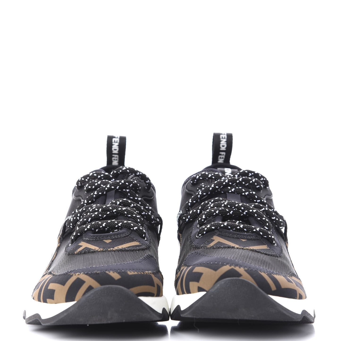 Technical Mesh Lycra FFreedom Patchwork Sneakers 35.5 Black Tobacco