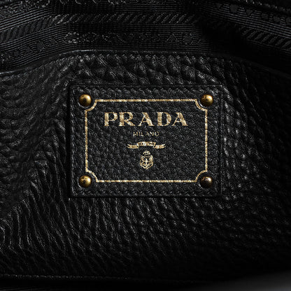 Prada Vitello Daino Shopping Tote Nero Black 6 of 10
