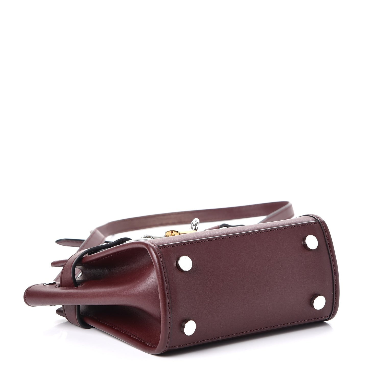 Calfskin Mini Attica Chain Crossbody Beet