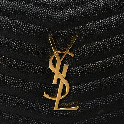 Saint Laurent Grain De Poudre Matelasse Monogram Mini Lou Camera Bag Black 8 of 11