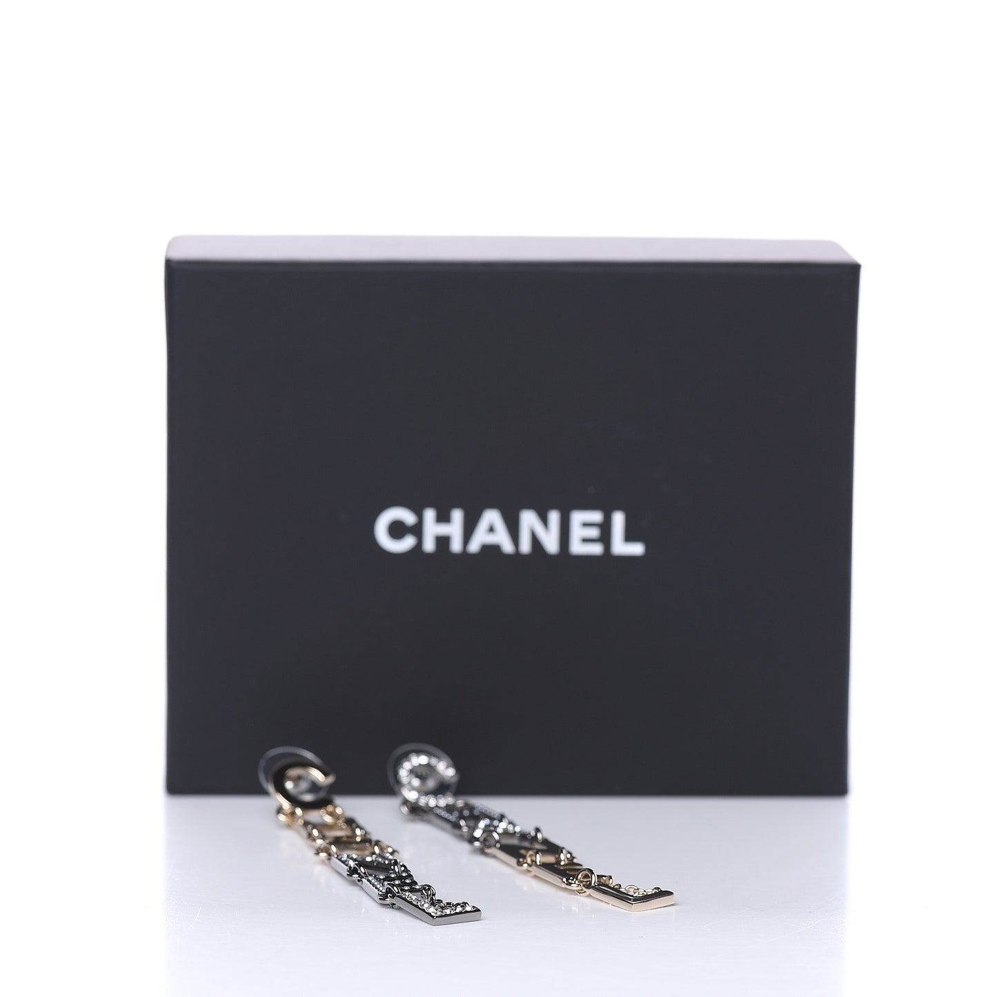Crystal Pearl Bright Young Things Earrings Gold Ruthenium