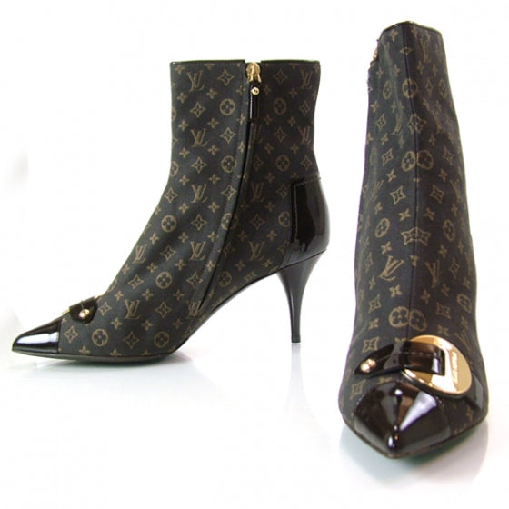Mini Monogram Brompton Ankle Boots 39.5 Narrow