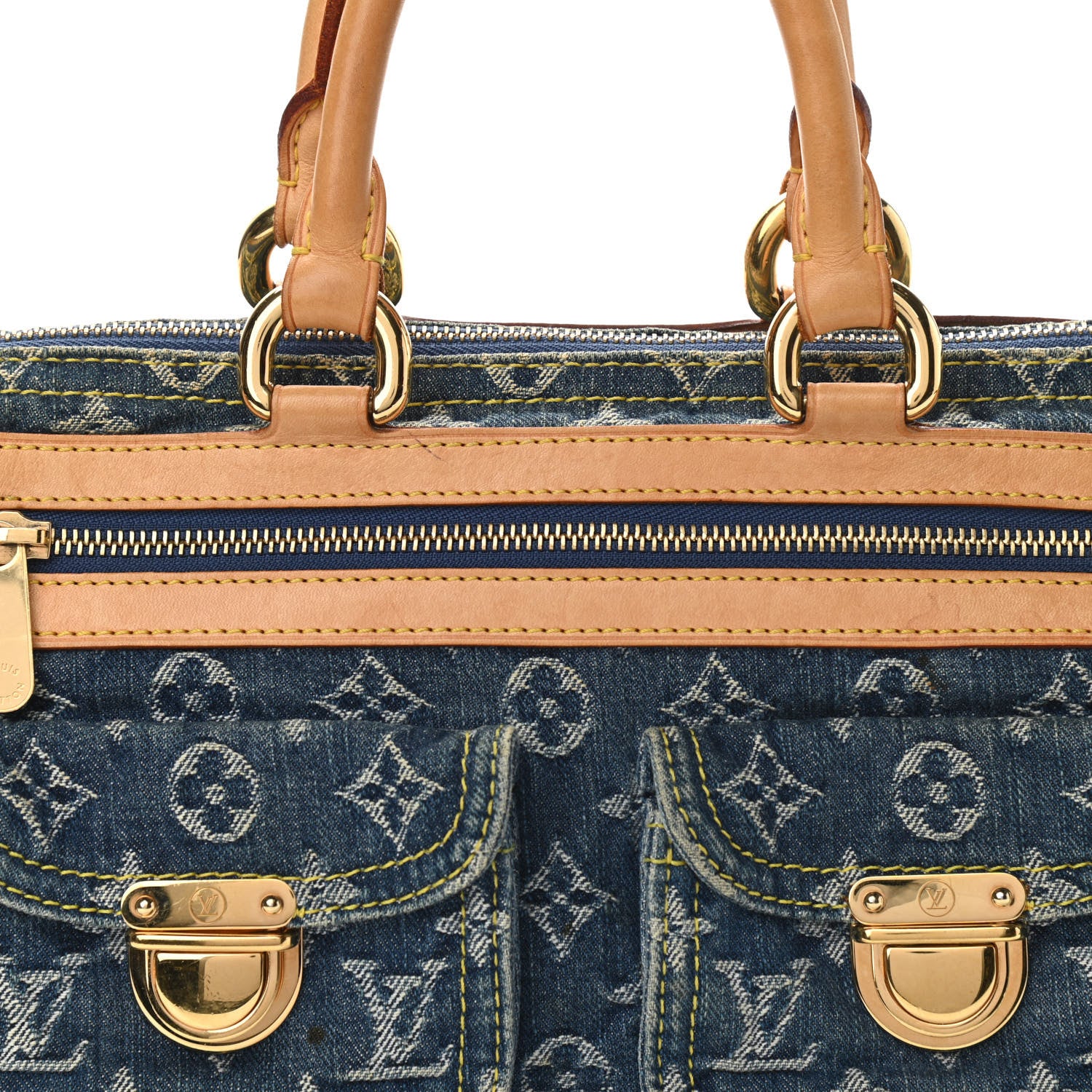 Louis Vuitton Monogram Denim Neo Speedy Blue 7 of 11