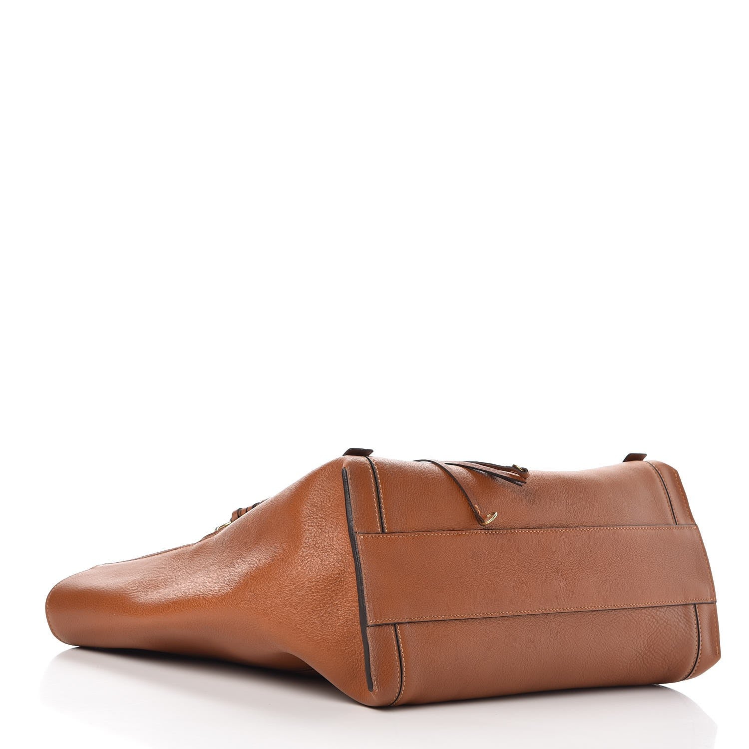 Chloe Smooth Calfskin Medium Milo Shopping Tote Caramel 4 of 9