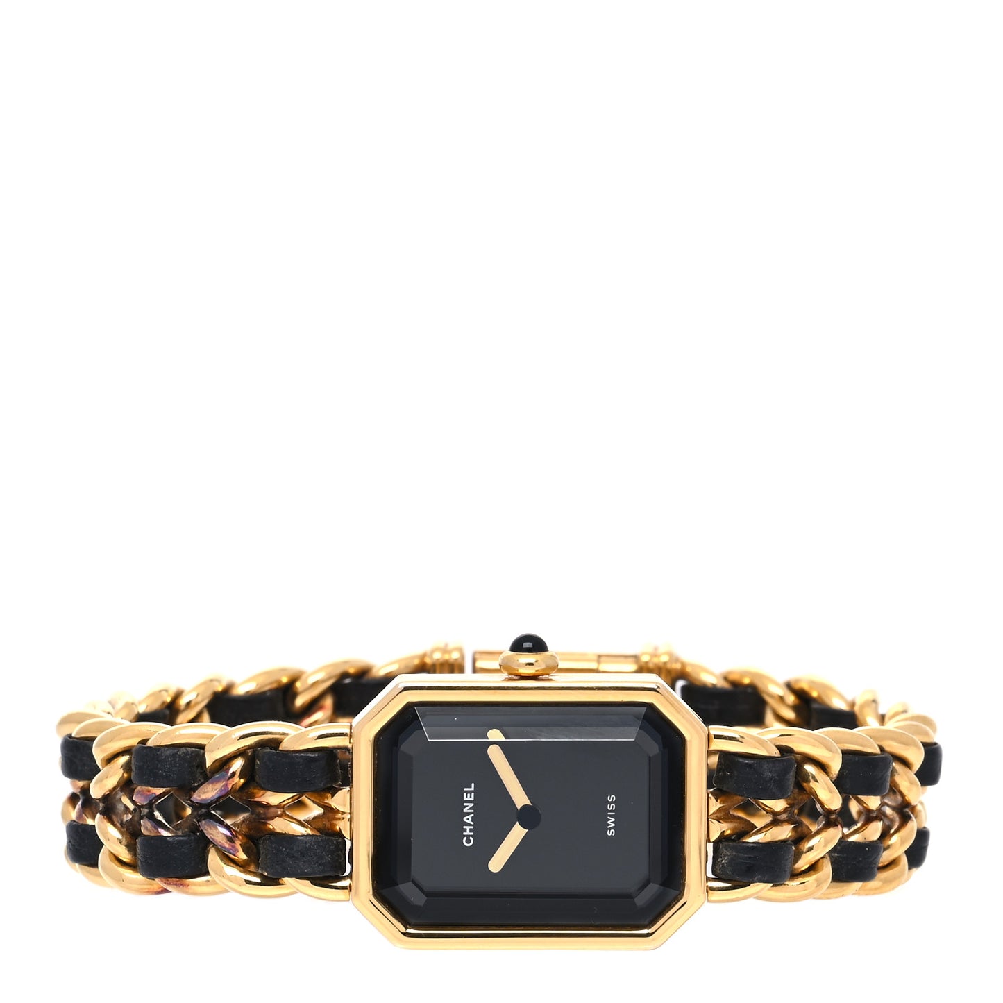 Stainless Steel Lambskin 20mm Chain Premiere Quartz Watch Gold L