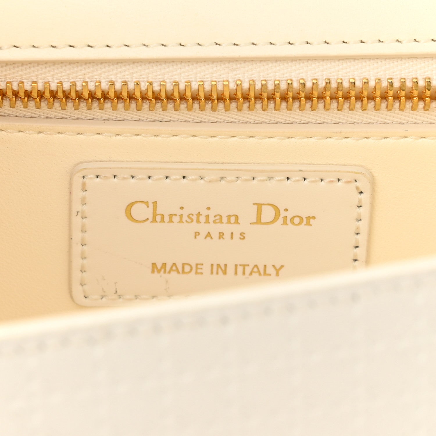Christian Dior Patent Micro-Cannage 30 Montaigne Chain Flap Bag White 6 of 9
