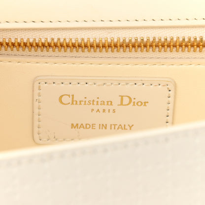 Christian Dior Patent Micro-Cannage 30 Montaigne Chain Flap Bag White 6 of 9