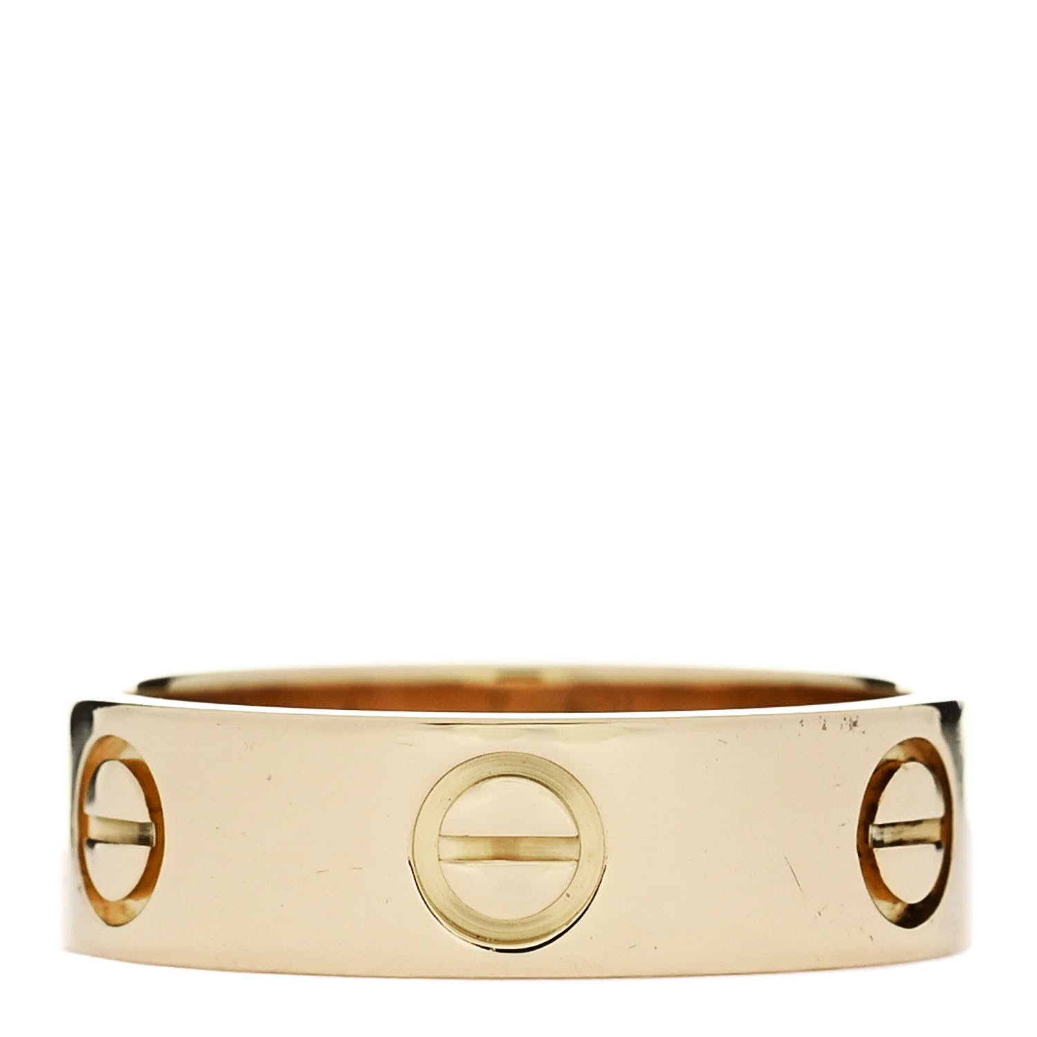 Cartier 18K Yellow Gold 5.5mm LOVE Ring 53 6.5 3 of 4