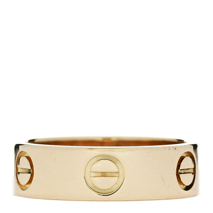 Cartier 18K Yellow Gold 5.5mm LOVE Ring 53 6.5 3 of 4