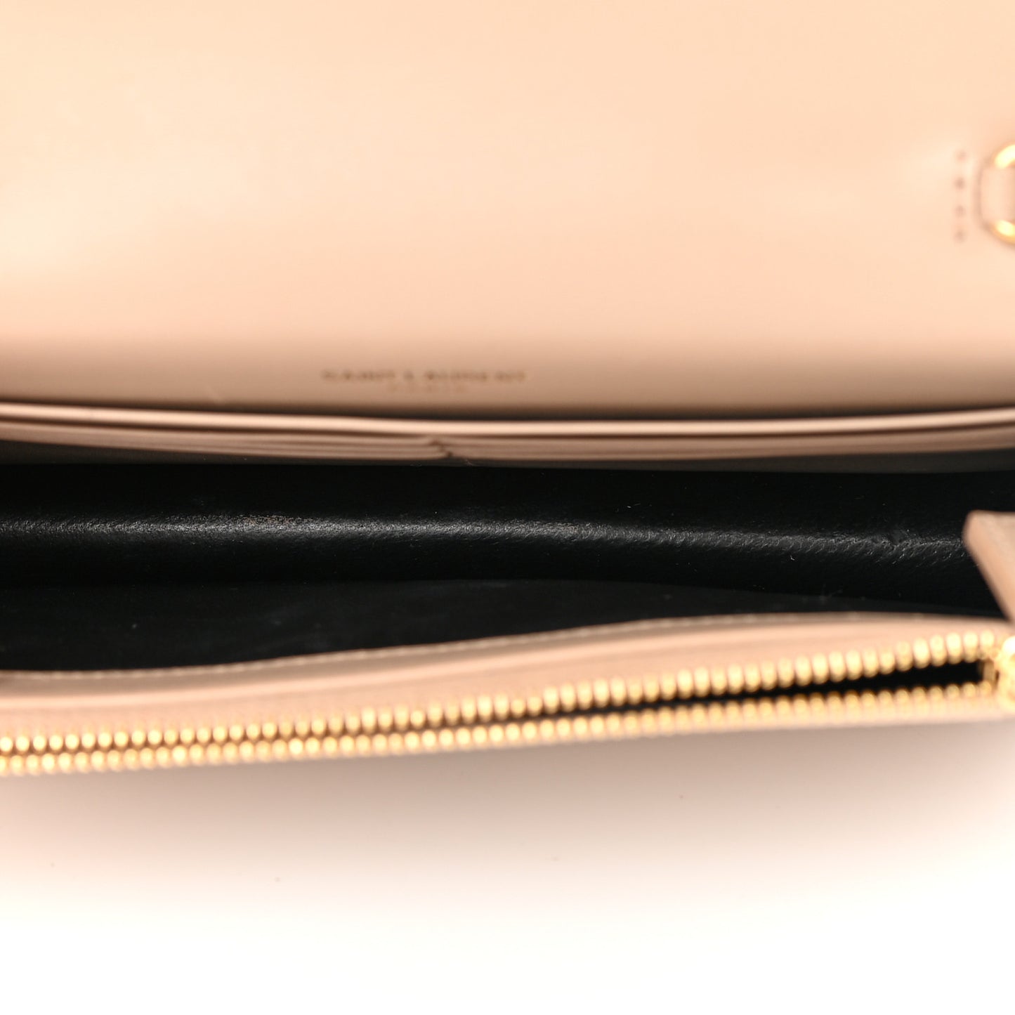 Smooth Calfskin Classic Monogram Kate Tassel Chain Wallet Dark Beige