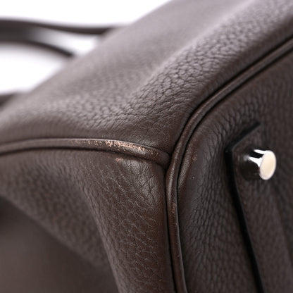 Hermes Taurillon Clemence BIRKIN 35 Cafe 10 of 14