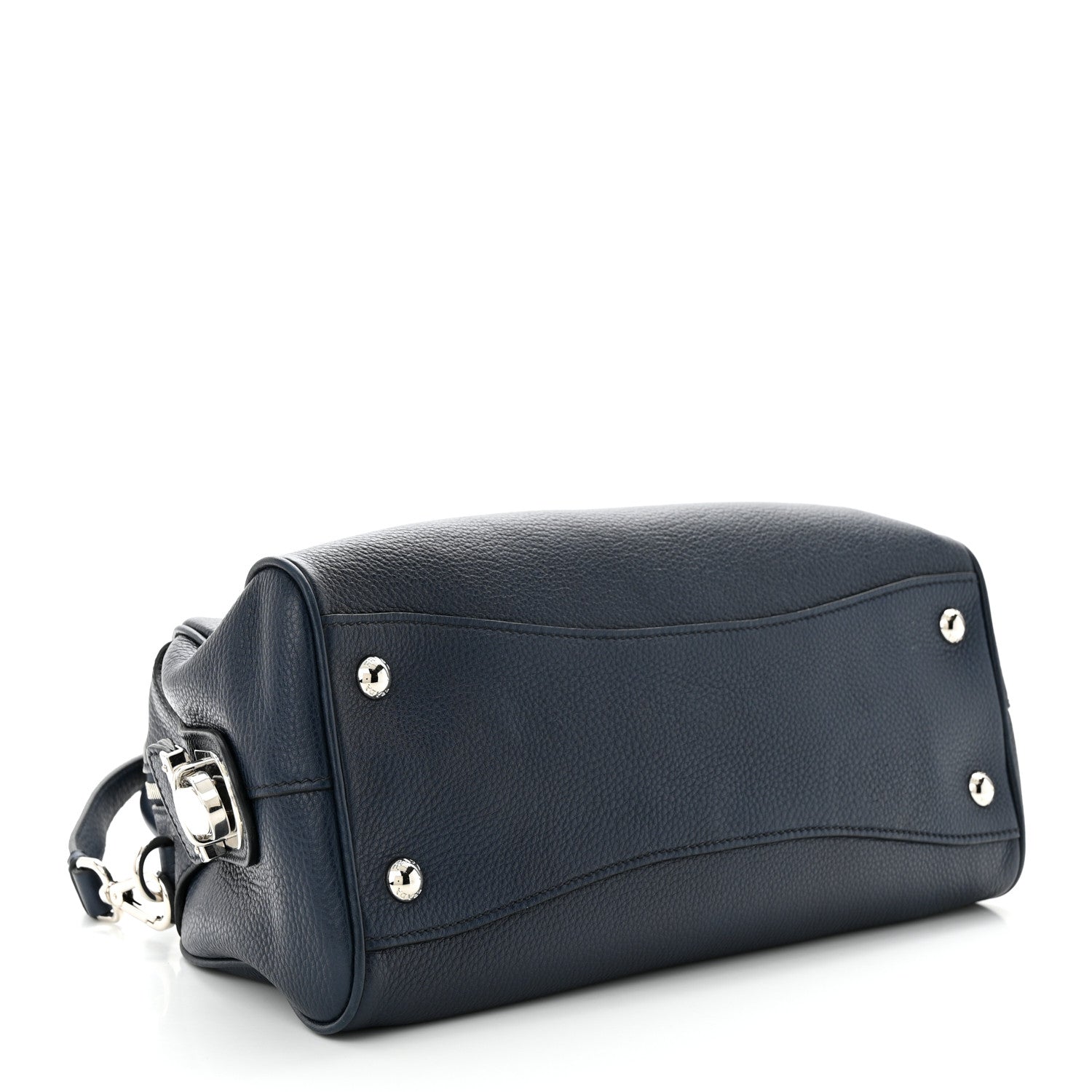 Prada Vitello Daino Bowling Bag Baltico 4 of 9