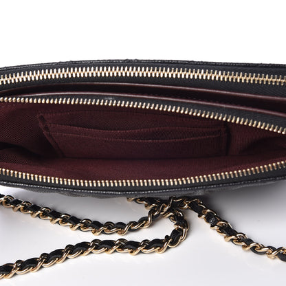 Chanel Caviar Quilted Small Clutch With Chain Black 7 of 10