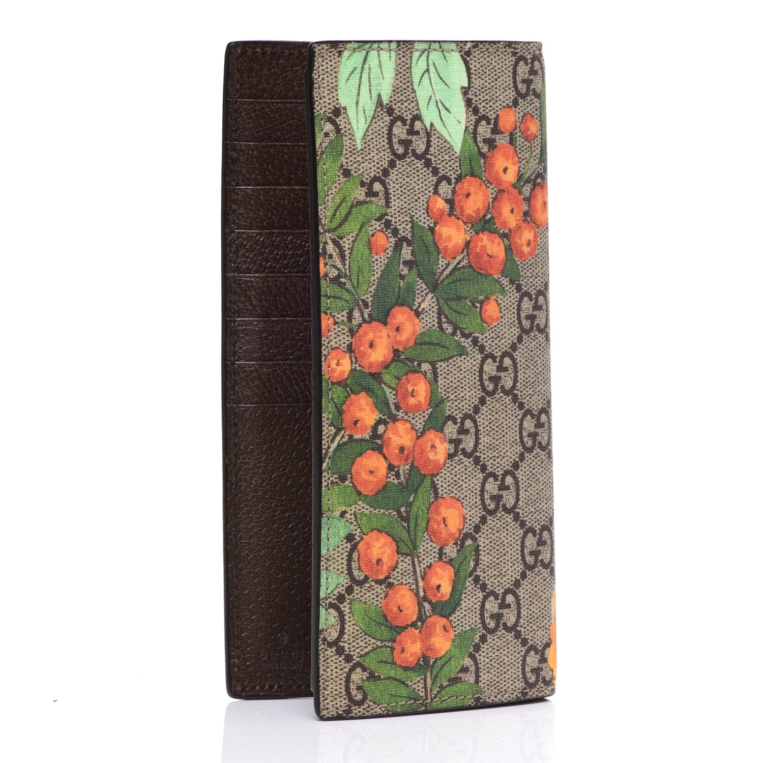 Gucci GG Supreme Monogram Tian Long Wallet Beige Multicolor New Acero 3 of 7