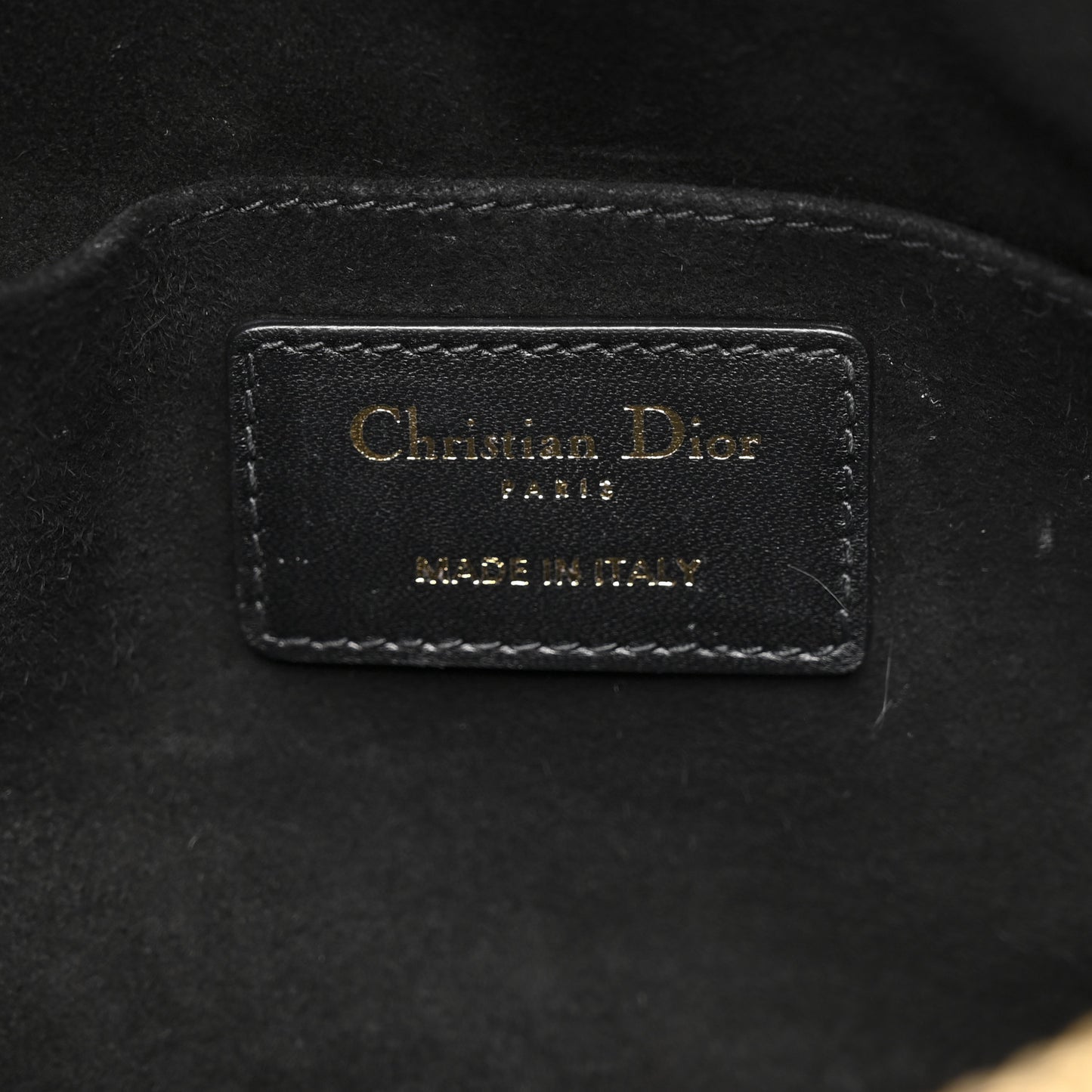 Lambskin Cannage Medium Dior Vibe Hobo Bag Black