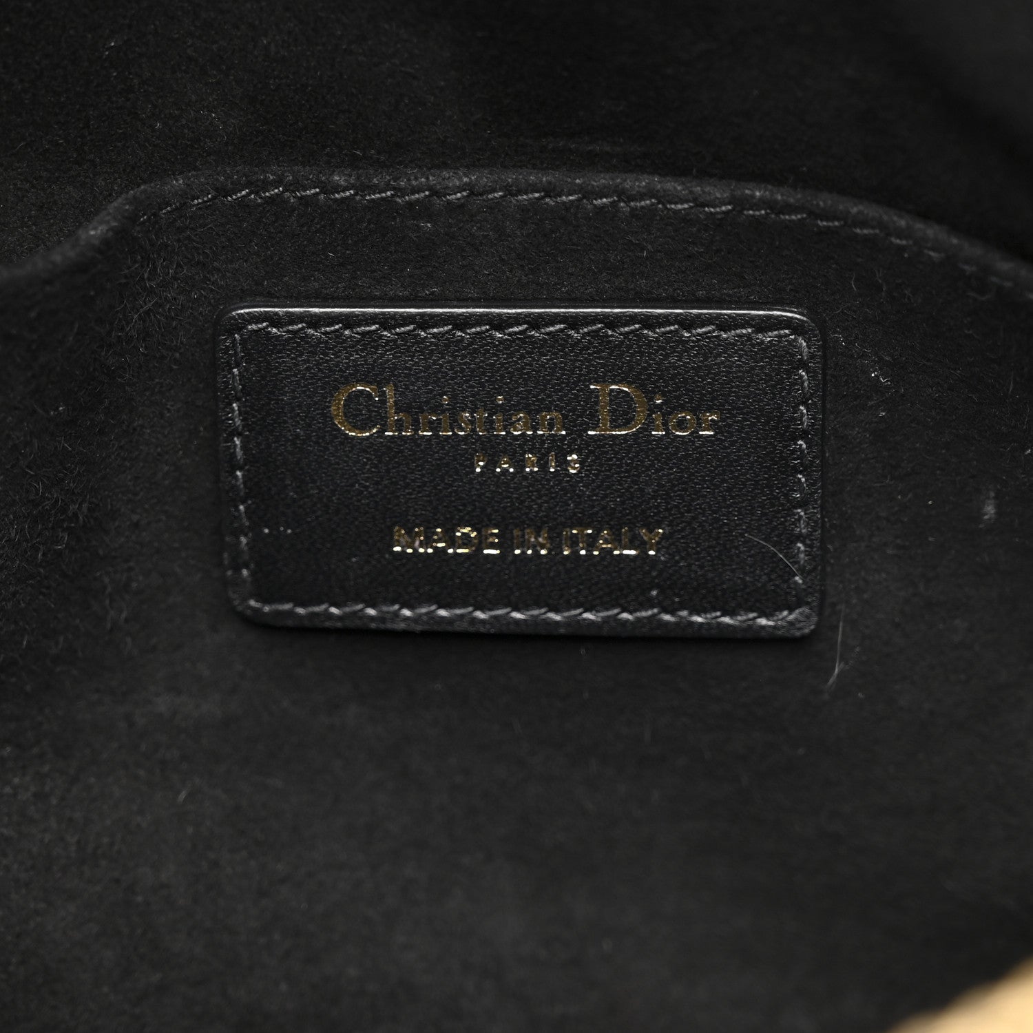 Christian Dior Lambskin Cannage Medium Dior Vibe Hobo Bag Black 6 of 11