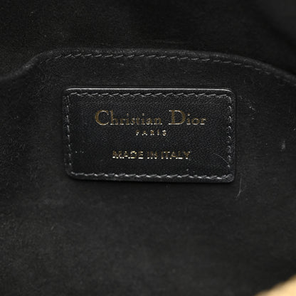 Christian Dior Lambskin Cannage Medium Dior Vibe Hobo Bag Black 6 of 11