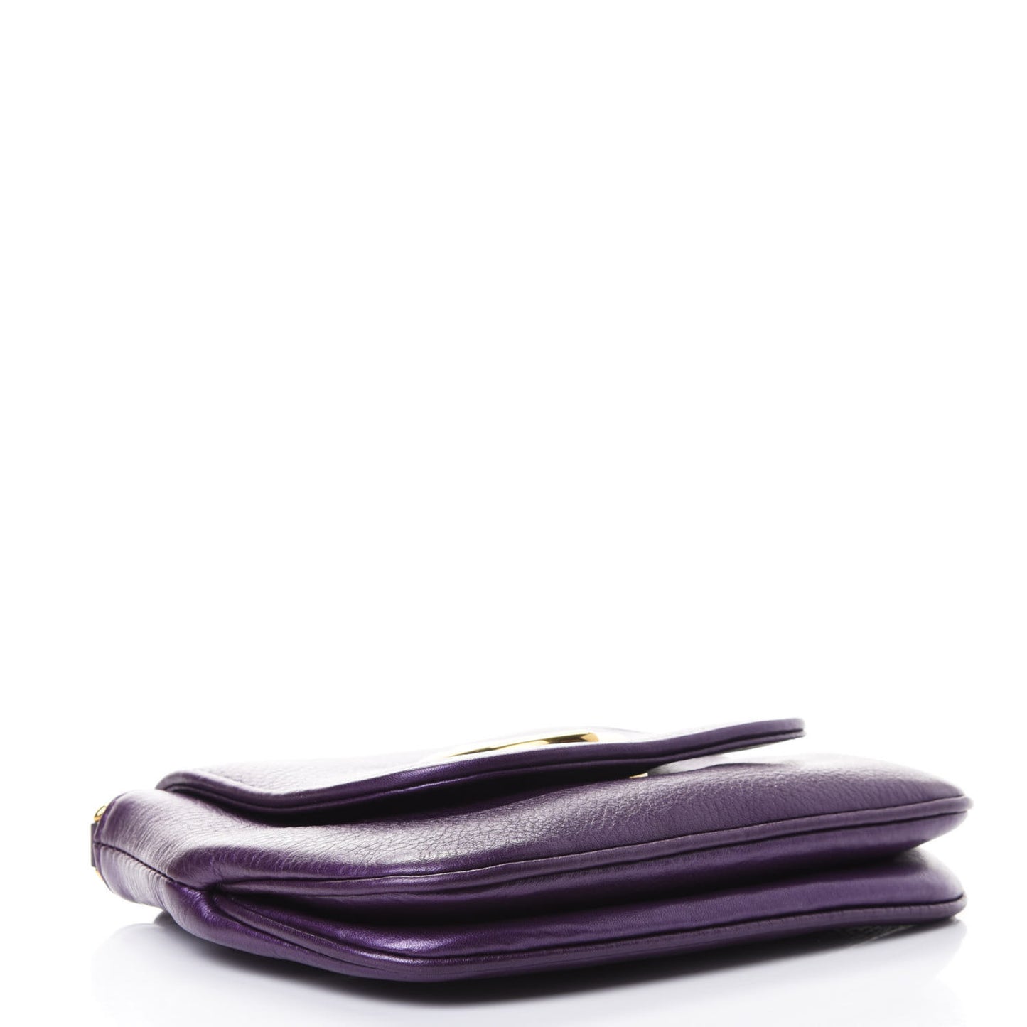Metallic Pebbled Calfskin Small 1973 Chain Shoulder Bag Purple