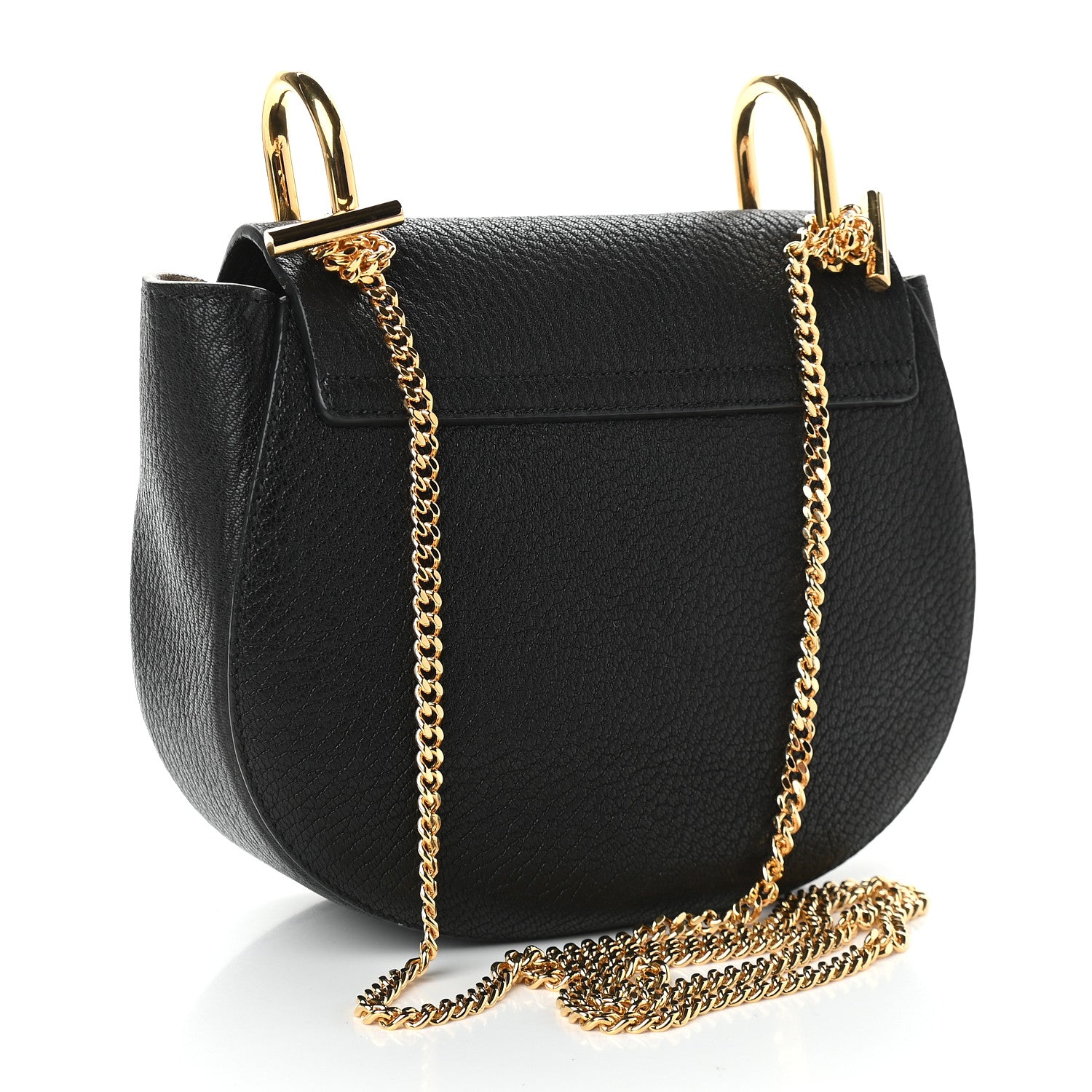 Chloe Grained Lambskin Mini Drew Shoulder Bag Black 3 of 8