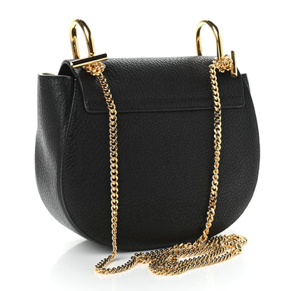 Chloe Grained Lambskin Mini Drew Shoulder Bag Black 3 of 8