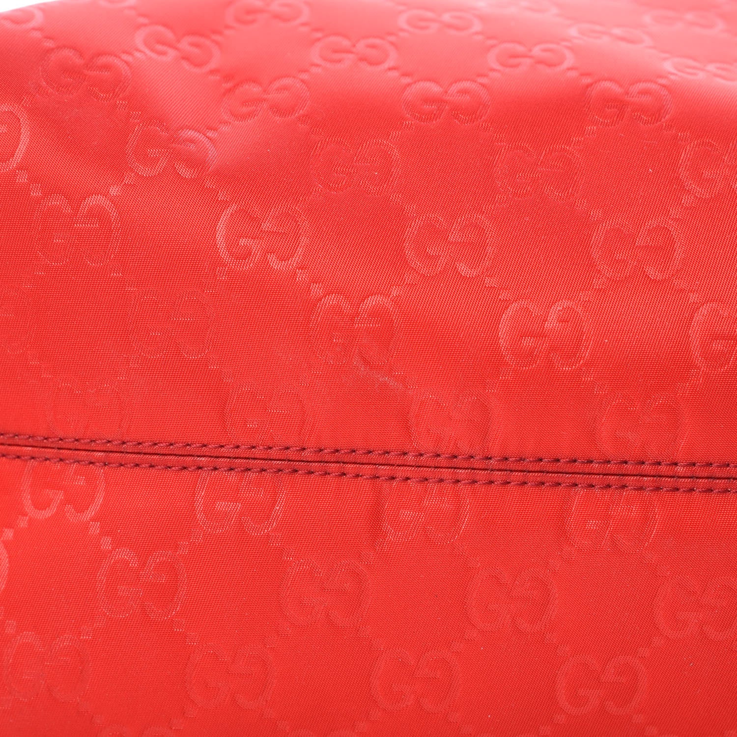 Gucci Nylon Monogram Medium Tote Red 10 of 13